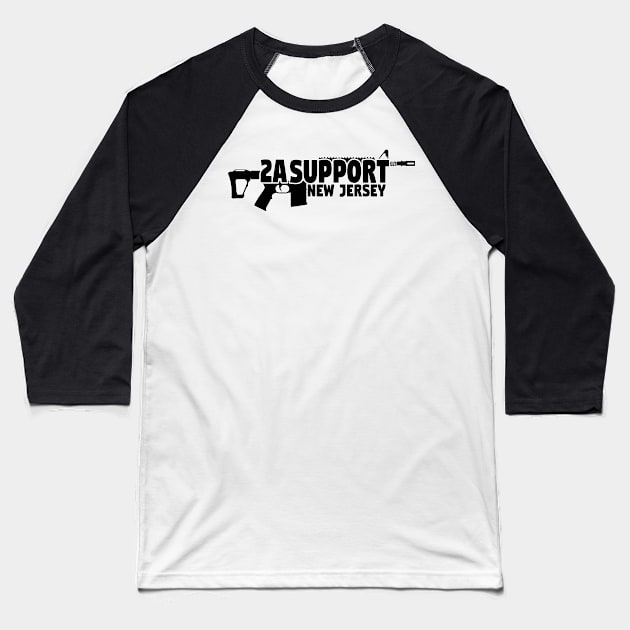 2A Support New Jersey Baseball T-Shirt by Girona